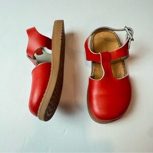 Freshly Picked Red Leather Clogs